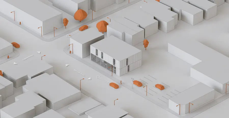 Axonometric Diagram Enscape