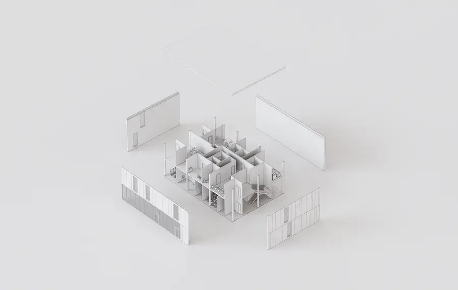LT Medical Exploded Axonometric